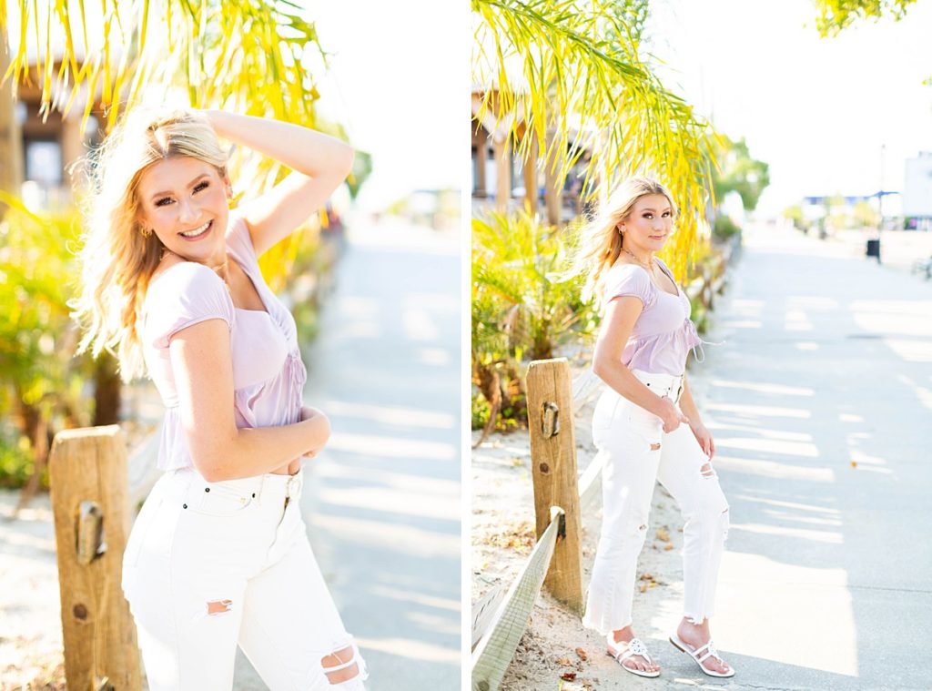 Beach Sunset Senior Session in Virginia