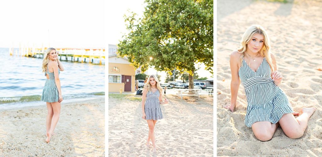 Beach Sunset Senior Session in Virginia