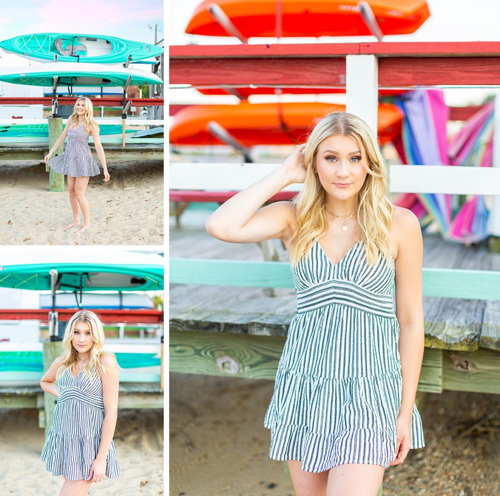 Beach Sunset Senior Session in Virginia