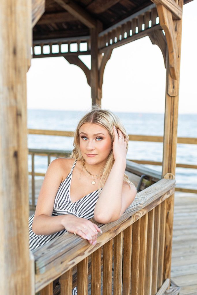 Beach Sunset Senior Session in Virginia