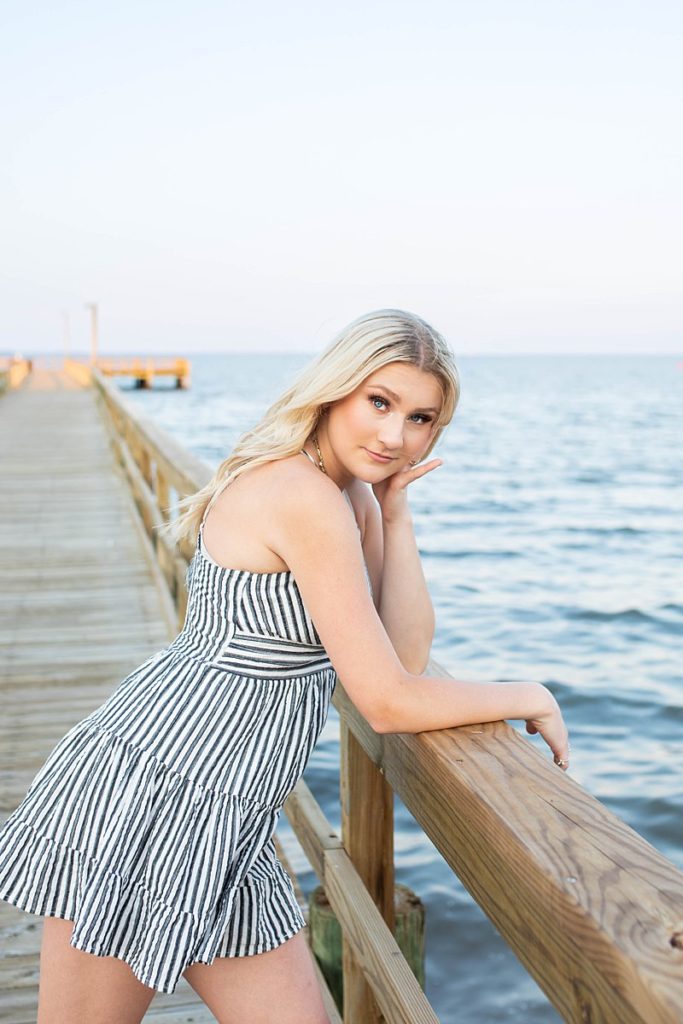 Beach Sunset Senior Session in Virginia