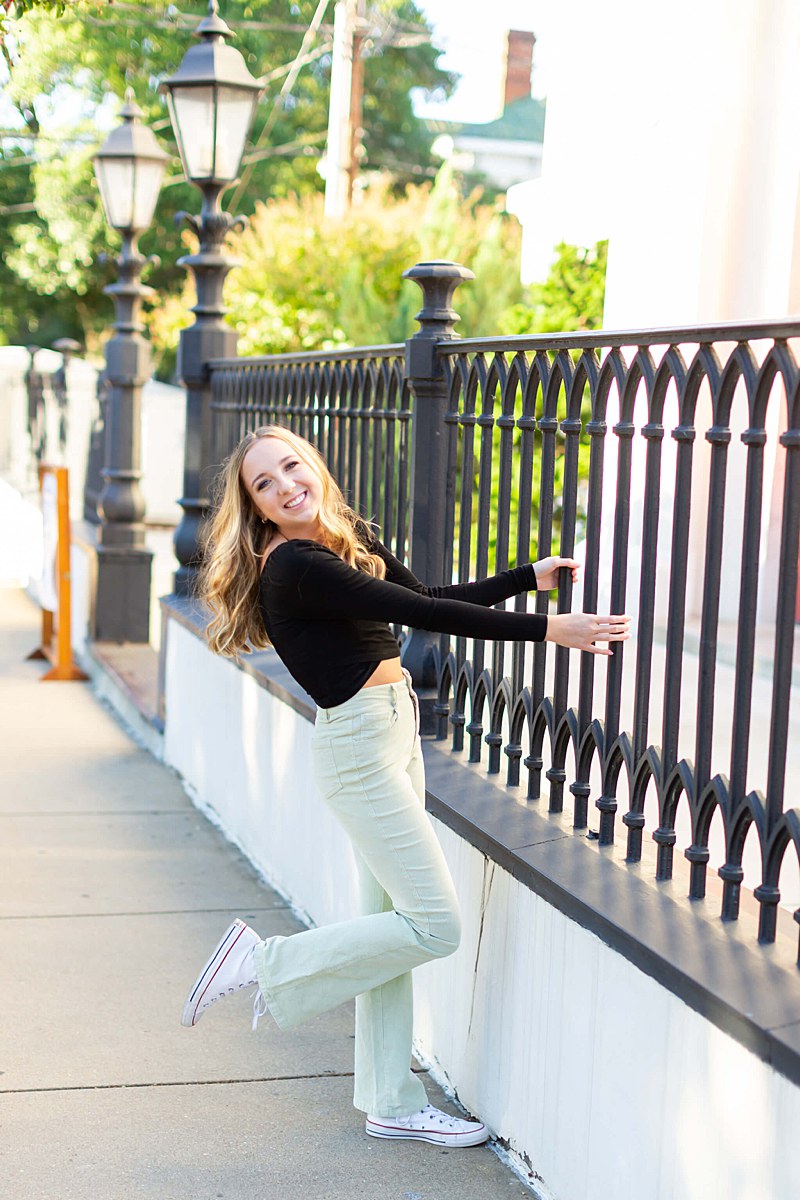 Downtown senior session in Virginia