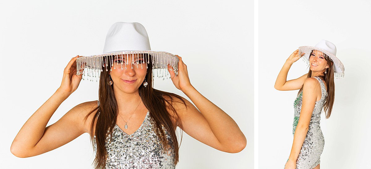 Studio Styled Photoshoot Disco Cowgirl Theme Senior Spokesmodel Team