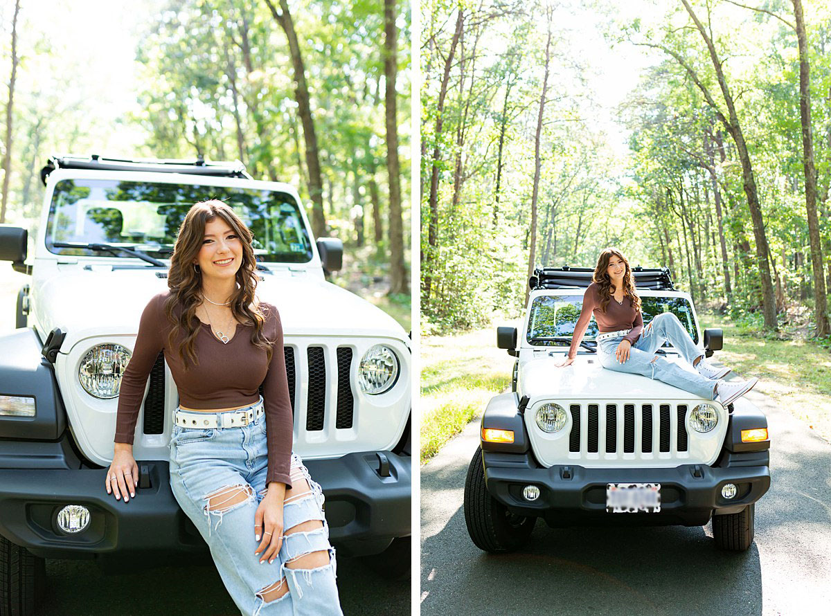 Summer Senior Session with Jeep